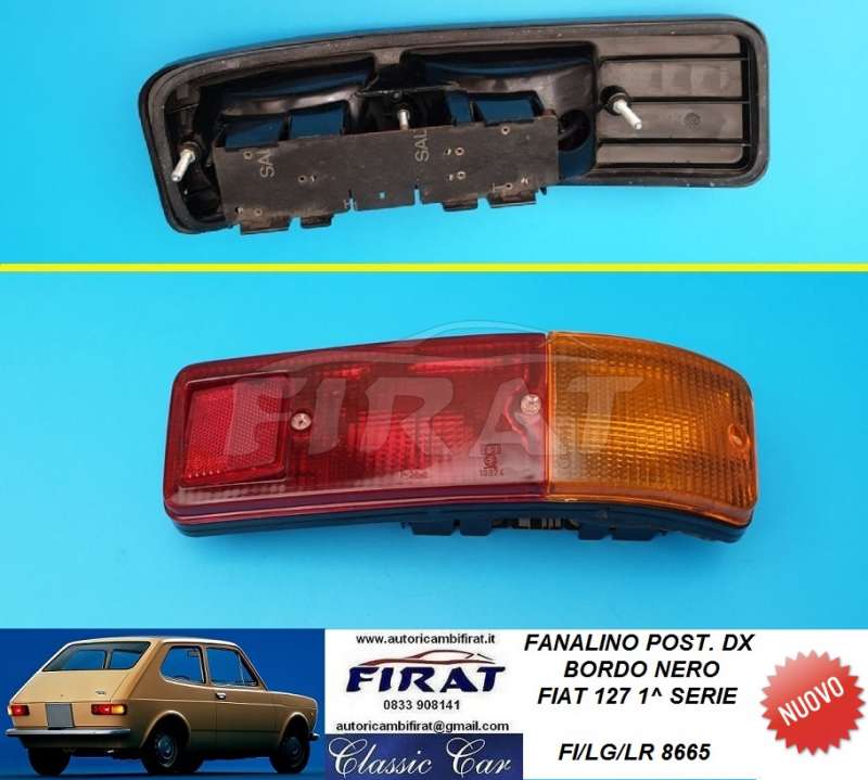 FANALINO FIAT 127 1 SERIE 71 - 76 POST.DX NERO